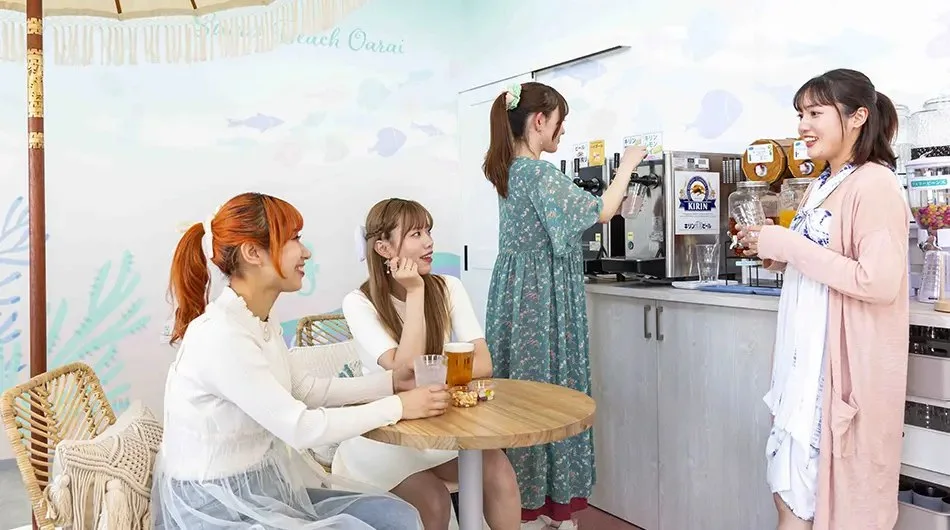 Sugar Beach Oarai(シュガービーチ大洗):ドリンクも軽食も“好きなときに好きなだけ”
