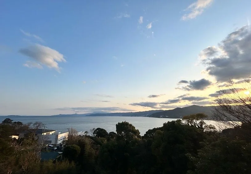 途乃中:途乃中 屋上からの夕焼け